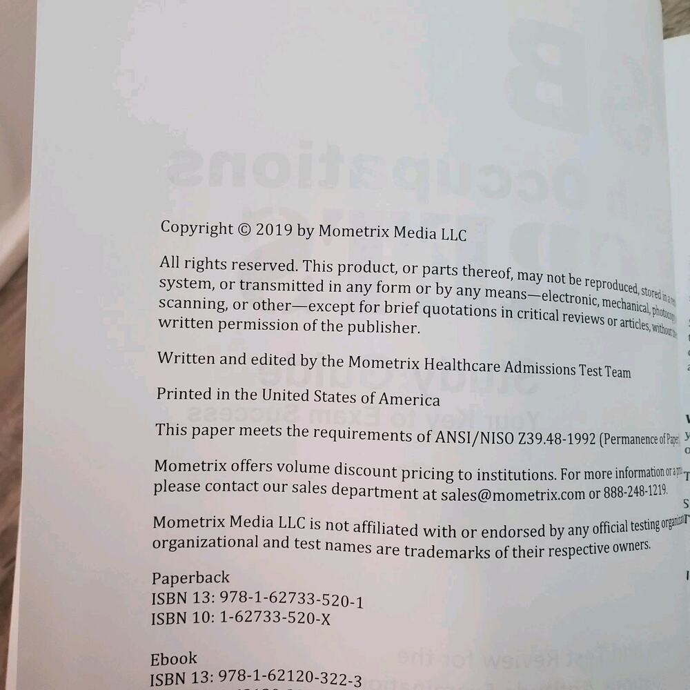 PSB Health Occupations Secrets Study Guide: Practice Questions and Test Review - Picture 5 of 11